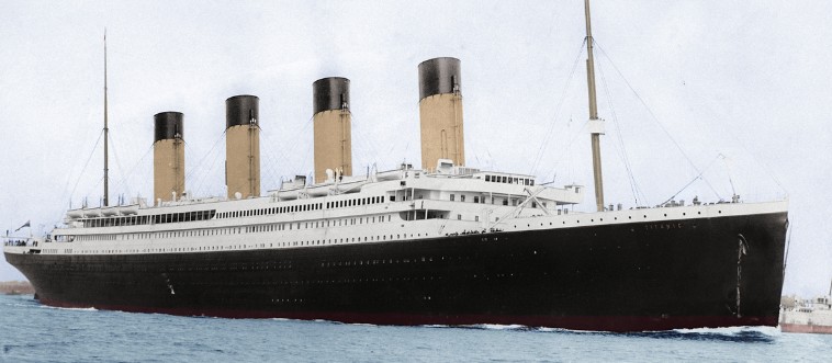 Can you guess the name of the beautiful, grand ocean liner that sadly met an iceberg on its very first voyage in 1912?