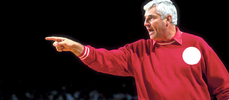 Could you tell us which team the legendary Bobby Knight led to so many victories?