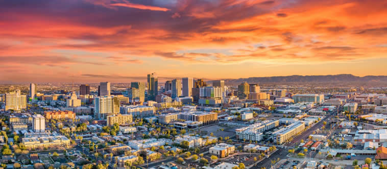 Could you tell me which lovely state calls Phoenix home?