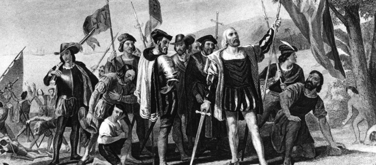 Do you happen to know the year Christopher Columbus first sailed to the Americas?