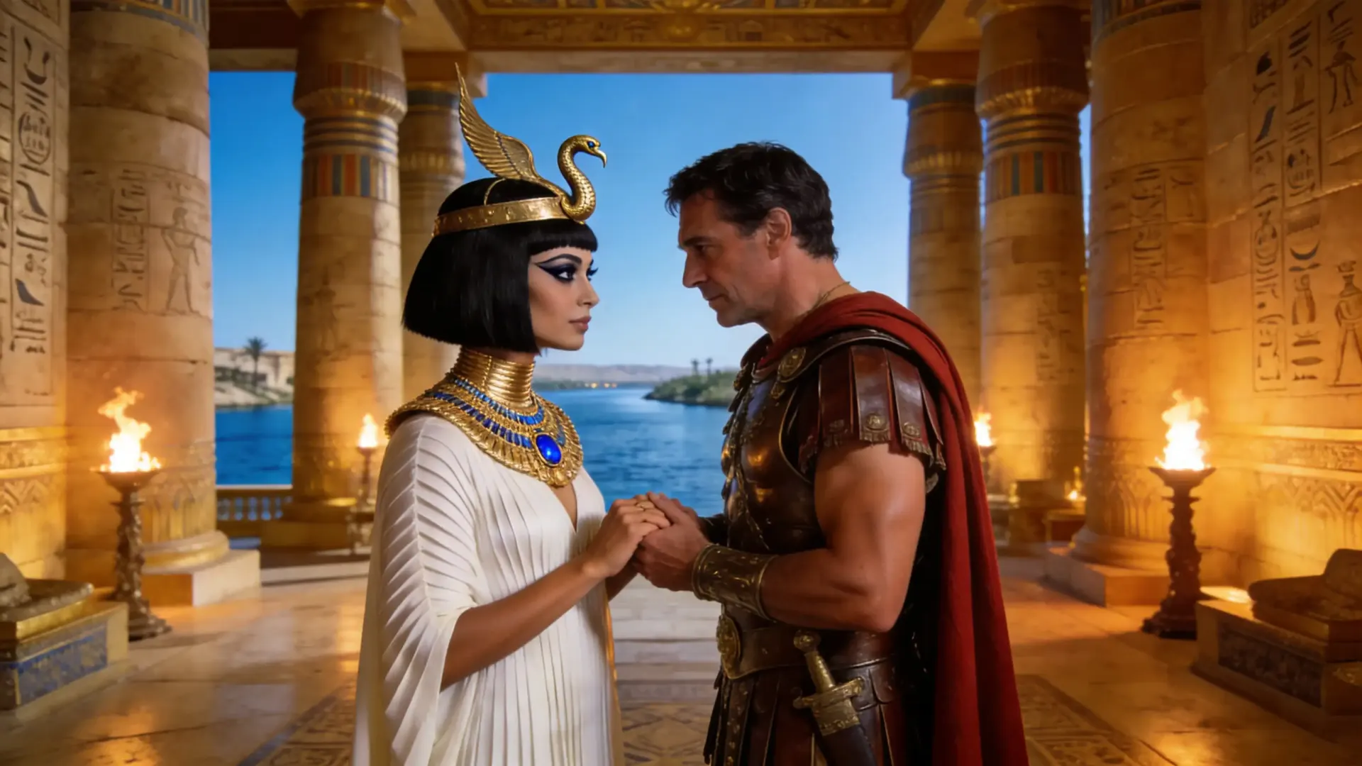 Which Roman general fell deeply in love with the Egyptian queen Cleopatra, leading to a tragic joint defeat?
