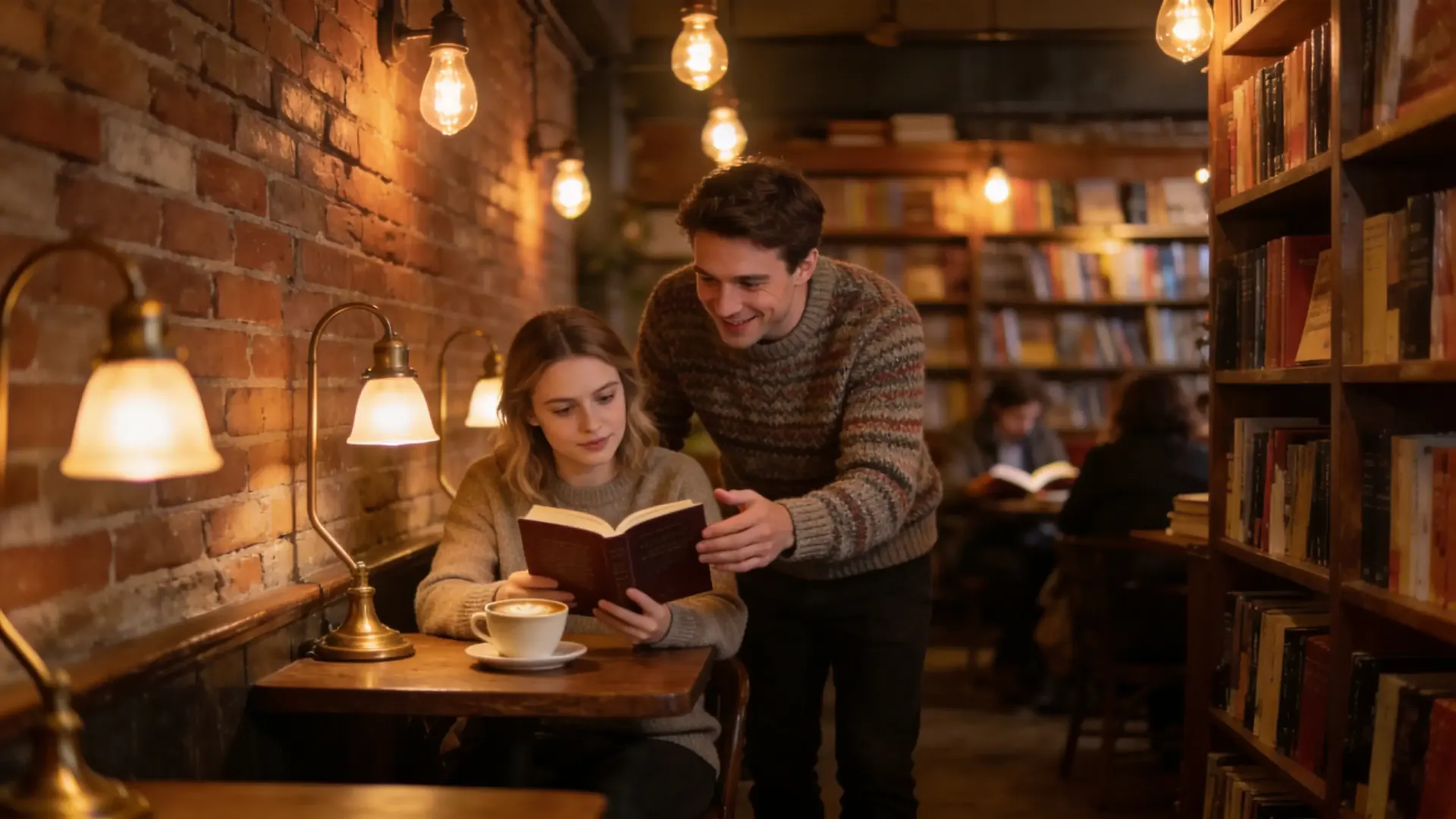 Which classic opener works best when you spot someone reading a fascinating book in a quiet cafe?