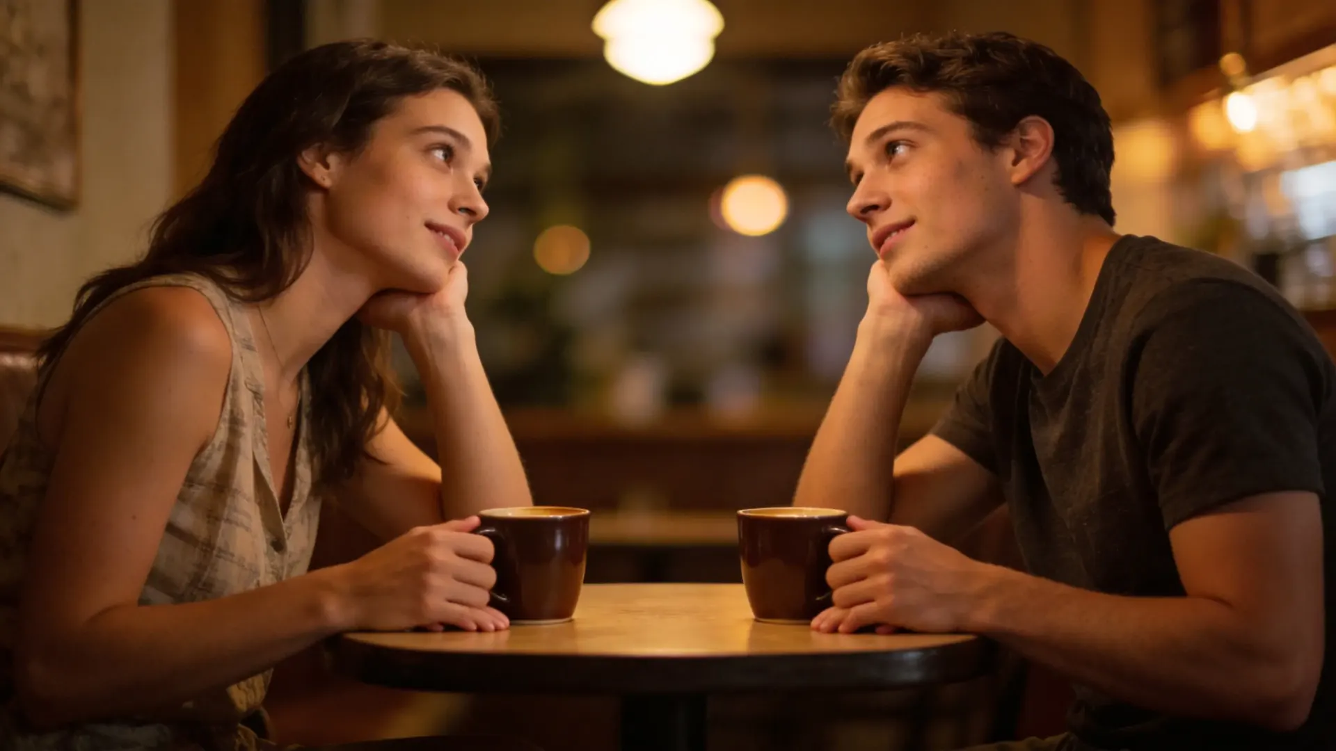 What does it mean when she mimics your posture or gestures during a conversation?